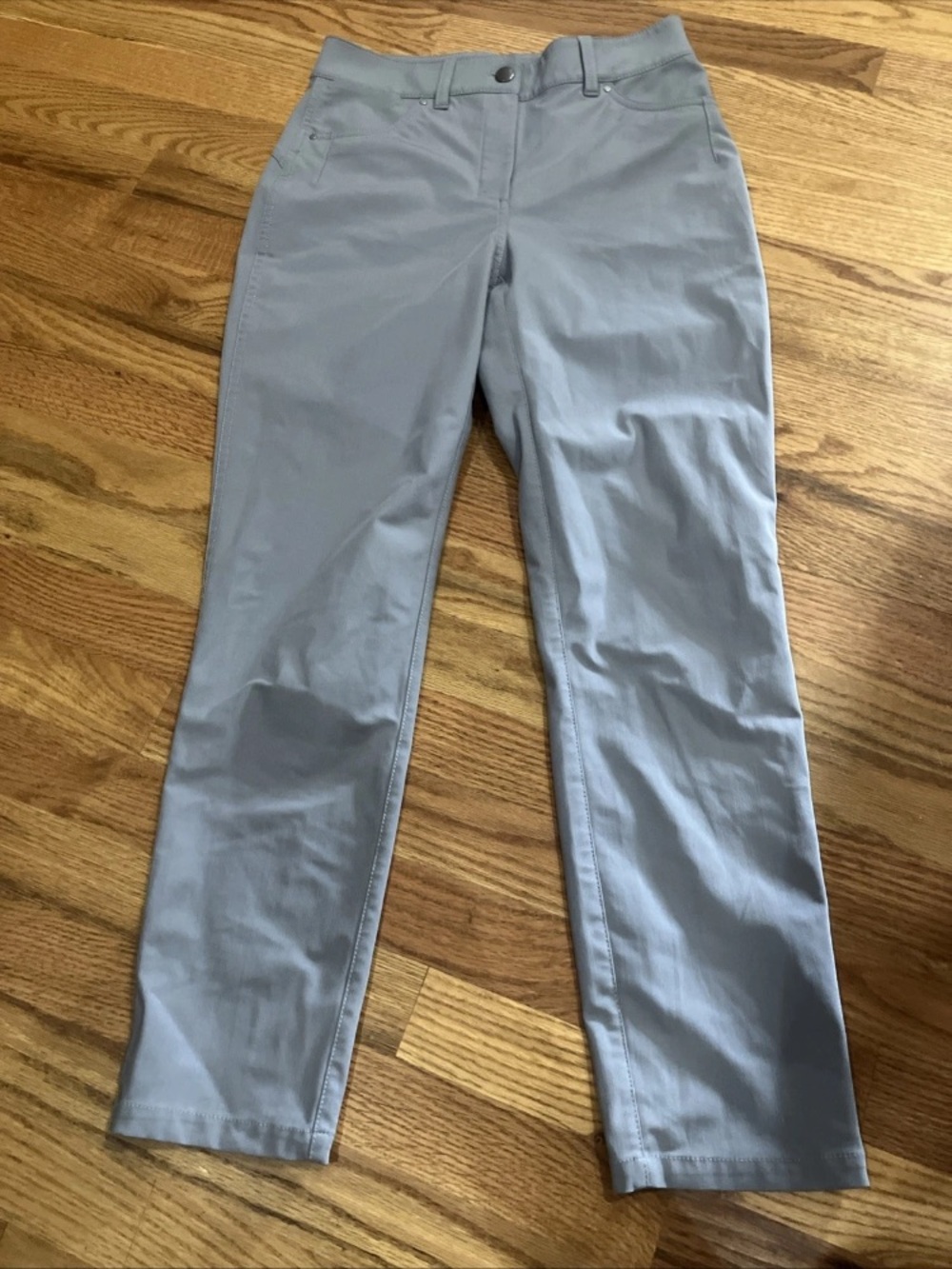 Lululemon Women's ABC Pants Sz 26.5” Waist Or Sz 6. Basic 5 Pocket Lt Gray EUC